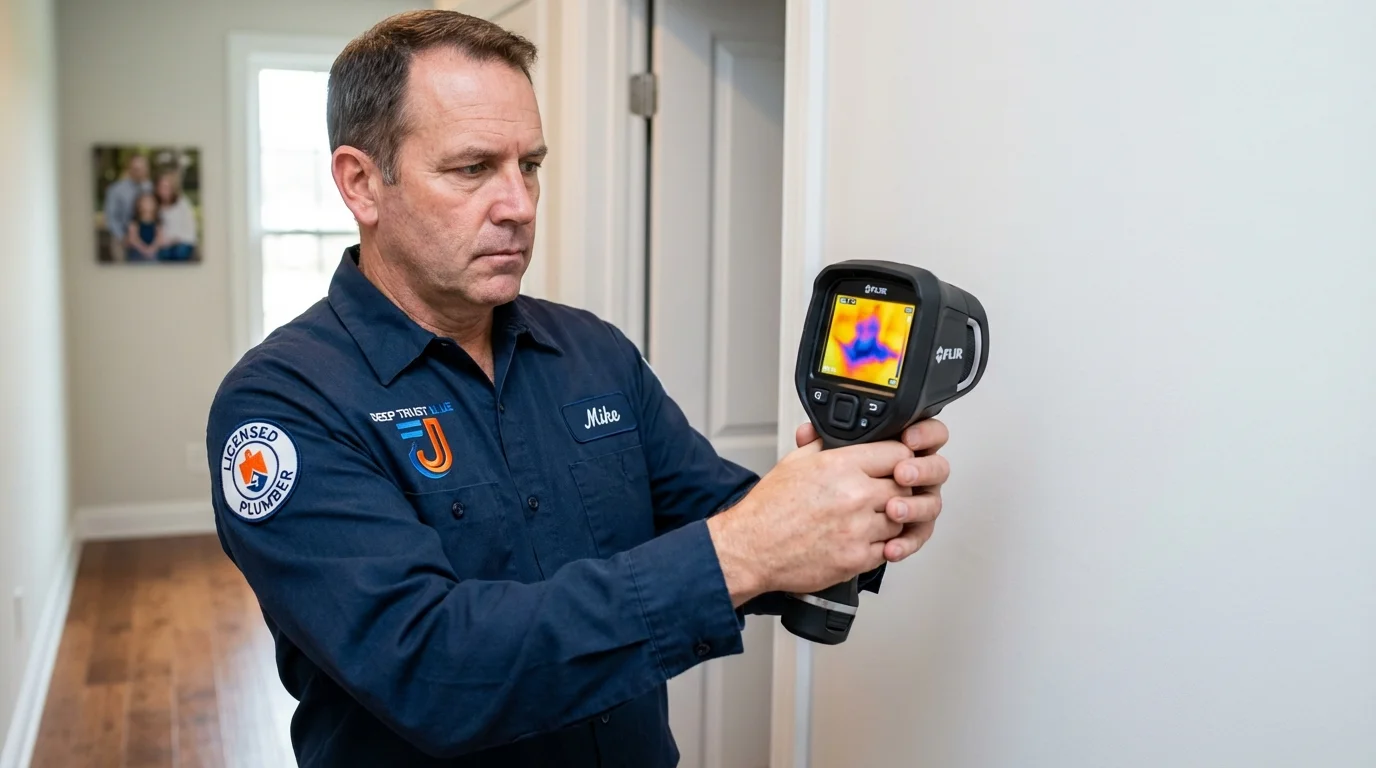Thermal imaging leak detection by Johns Plumbing LLC in Atkins